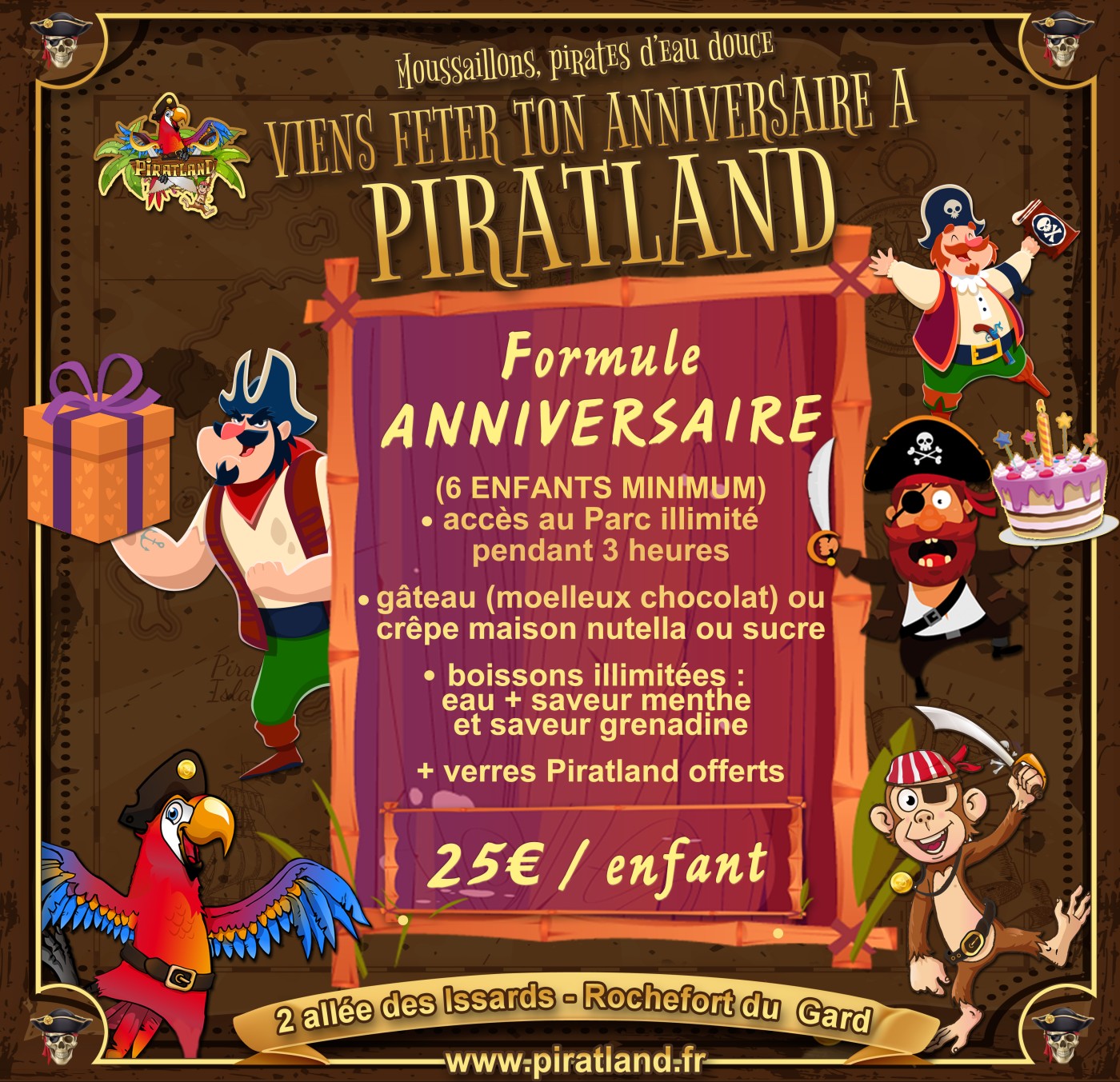 fecirc;te-ton-anniversaire-agrave;-piratland-!